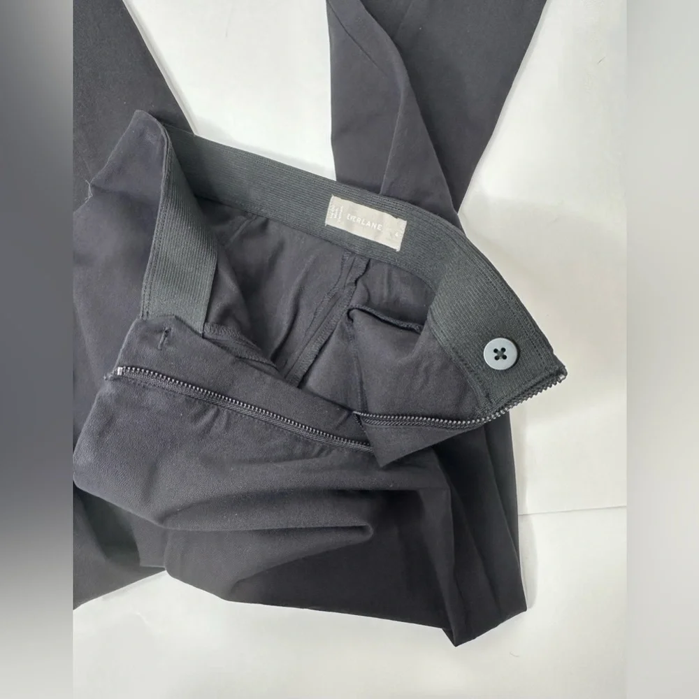 Everlane Pants Women’s Size 6 Black Skinny Ankle Stretch Cropped Career Side Zip